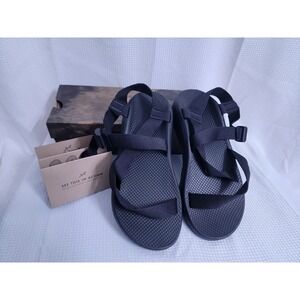 NWT Chaco Z Cloud Classic Sandals Solid Black Mens size 12 M/ EUR 45